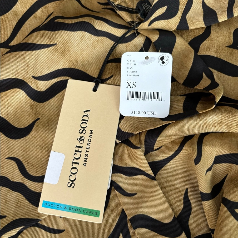 Scotch & Soda Tiger Print Skirt